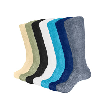 Premium Cotton Ribbed Crew Socks